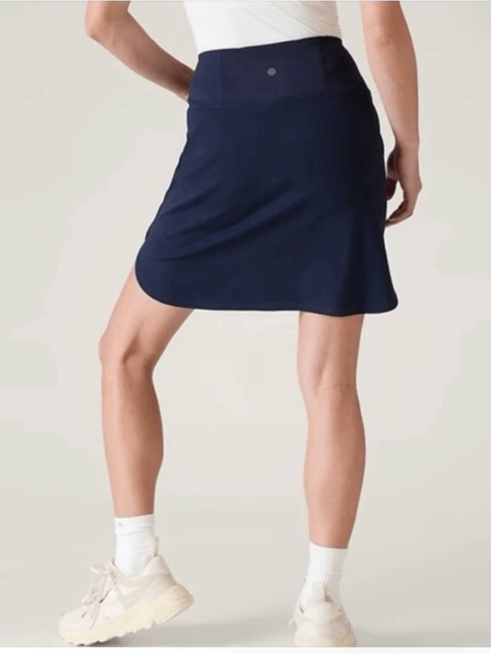 Athleta Fairway Golf Athletic Skort Skirt 16” Navy Blue Size Large - Picture 3 of 10